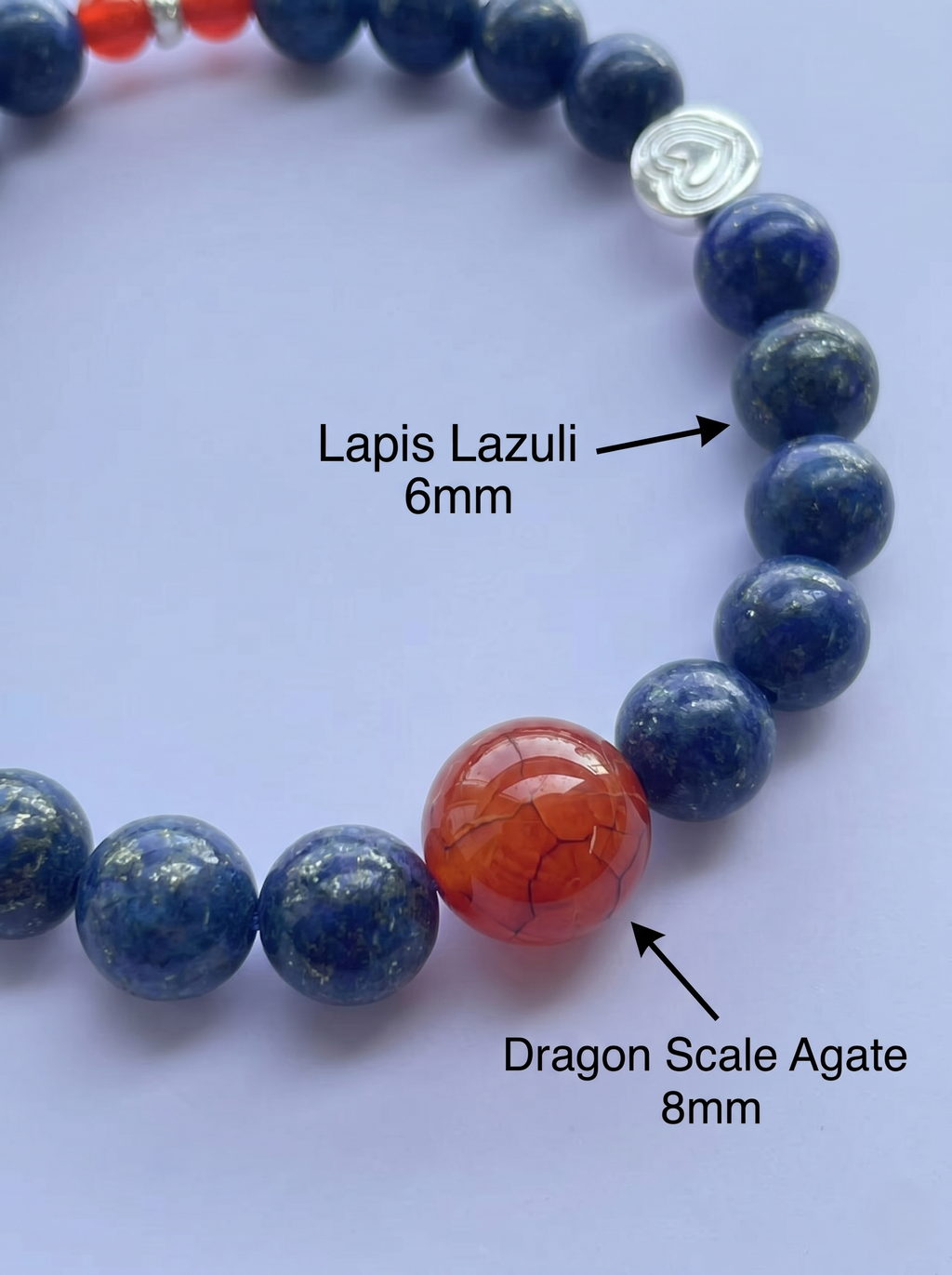 ORIENTAL VIBE | Winter Solstice Handcrafted Dragon Scale Bracelet with Two Lively Silver-Toned Fish Charms, Highly Inclusive Multi-Color Adjustable Drawstring