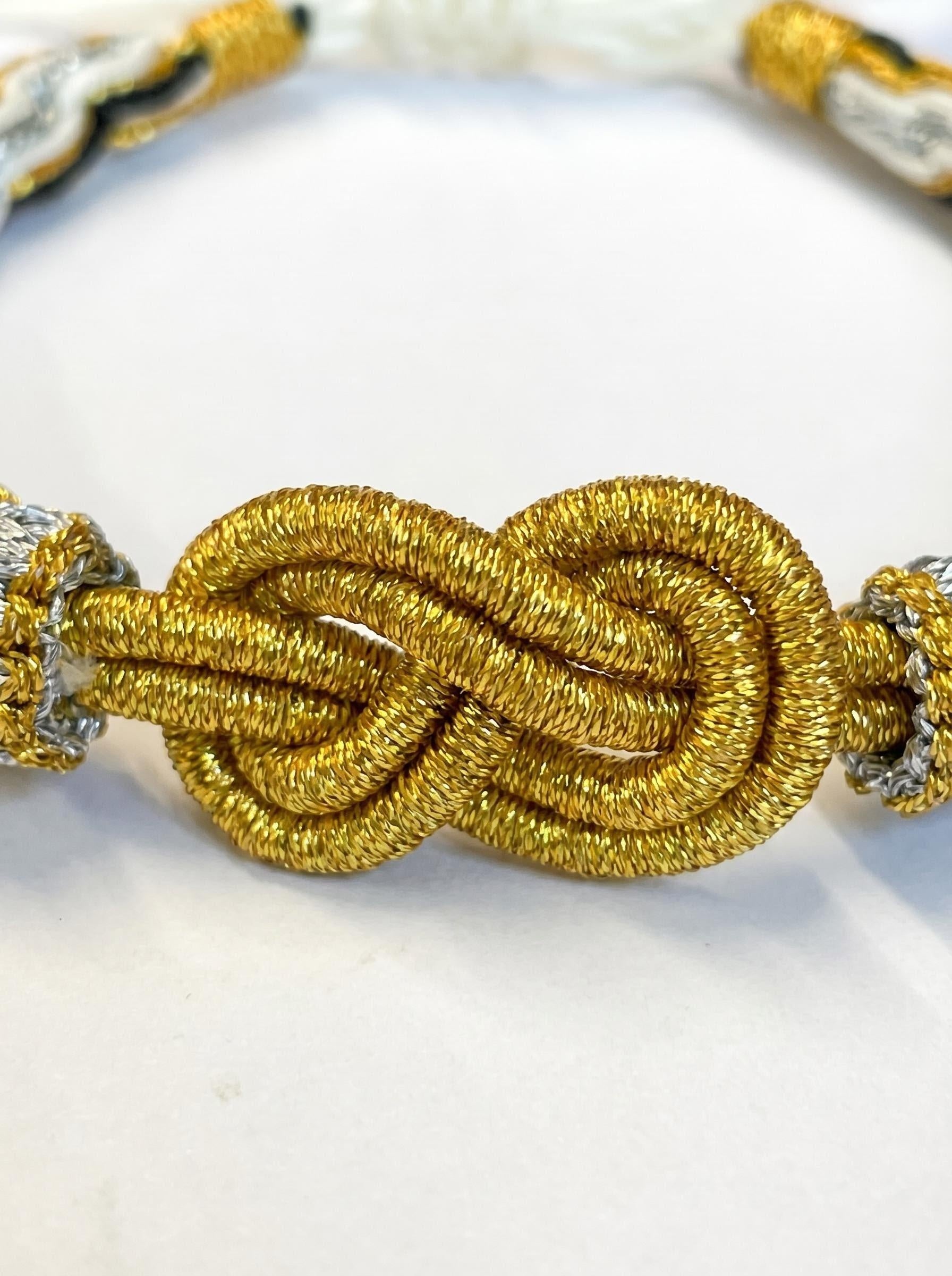 ORIENTAL VIBE "Metal Element · Radiant Radiance" Lion Dance Series - Handwoven Samsara Bracelet