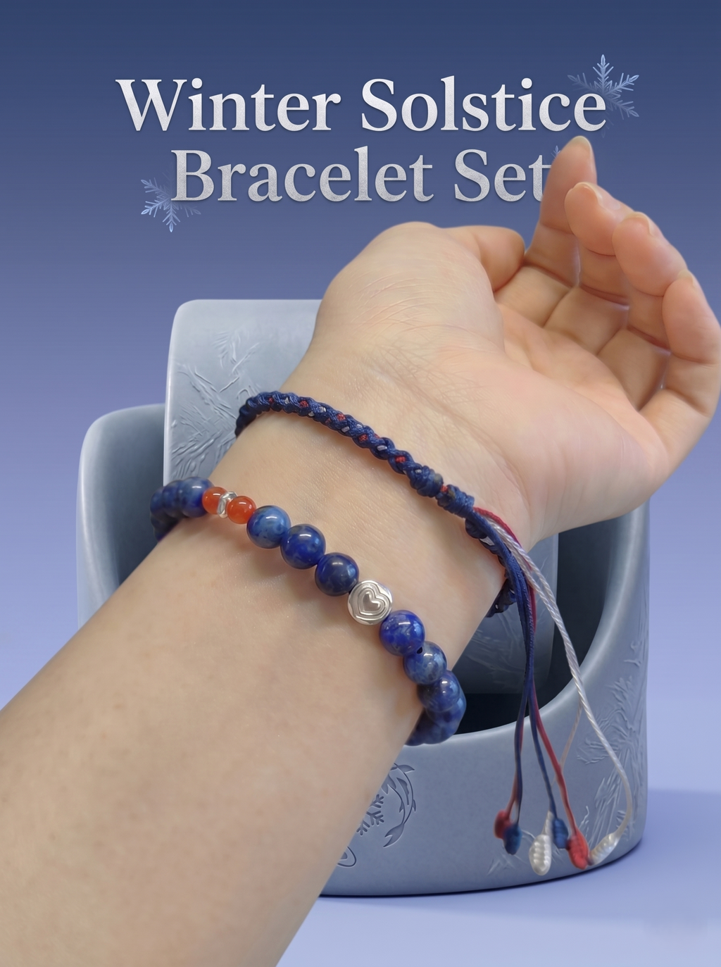 ORIENTAL VIBE | Winter Solstice Handcrafted Dragon Scale Bracelet with Two Lively Silver-Toned Fish Charms, Highly Inclusive Multi-Color Adjustable Drawstring