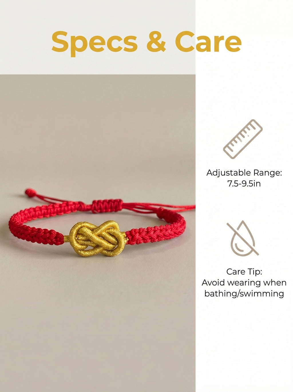 ORIENTAL VIBE: Hand-Crafted Ping An Knot Red Bracelet | Blessings of Peace & Protection