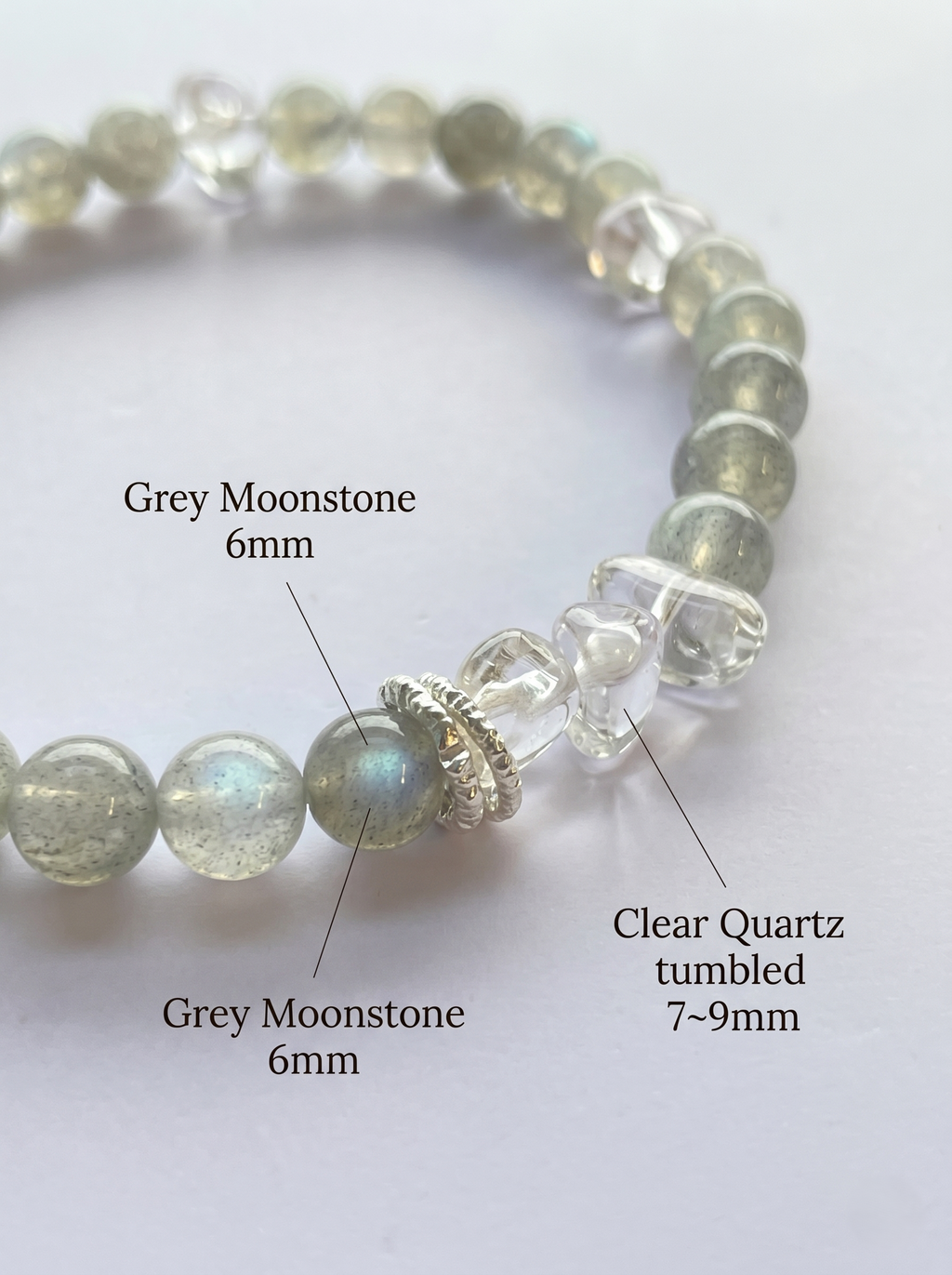 ORIENTAL VIBE | White Dew Handcrafted Dragon Scale Bracelet Inlaid with 3D Micro-Carved Silver Floral Motif, Finished with Four Silk Tassel Dewdrops, Adjustable