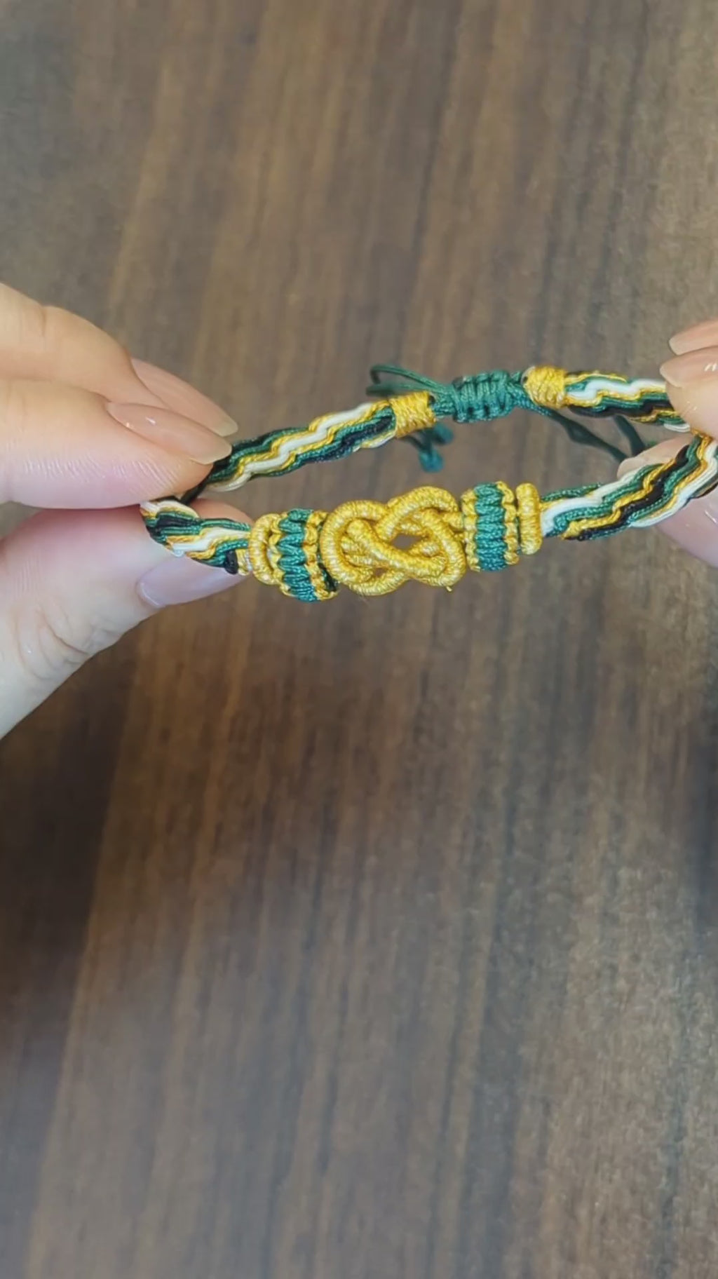 ORIENTAL VIBE "Wood Element · Infinite Growth" Lion Dance Series - Handwoven Samsara Bracelet