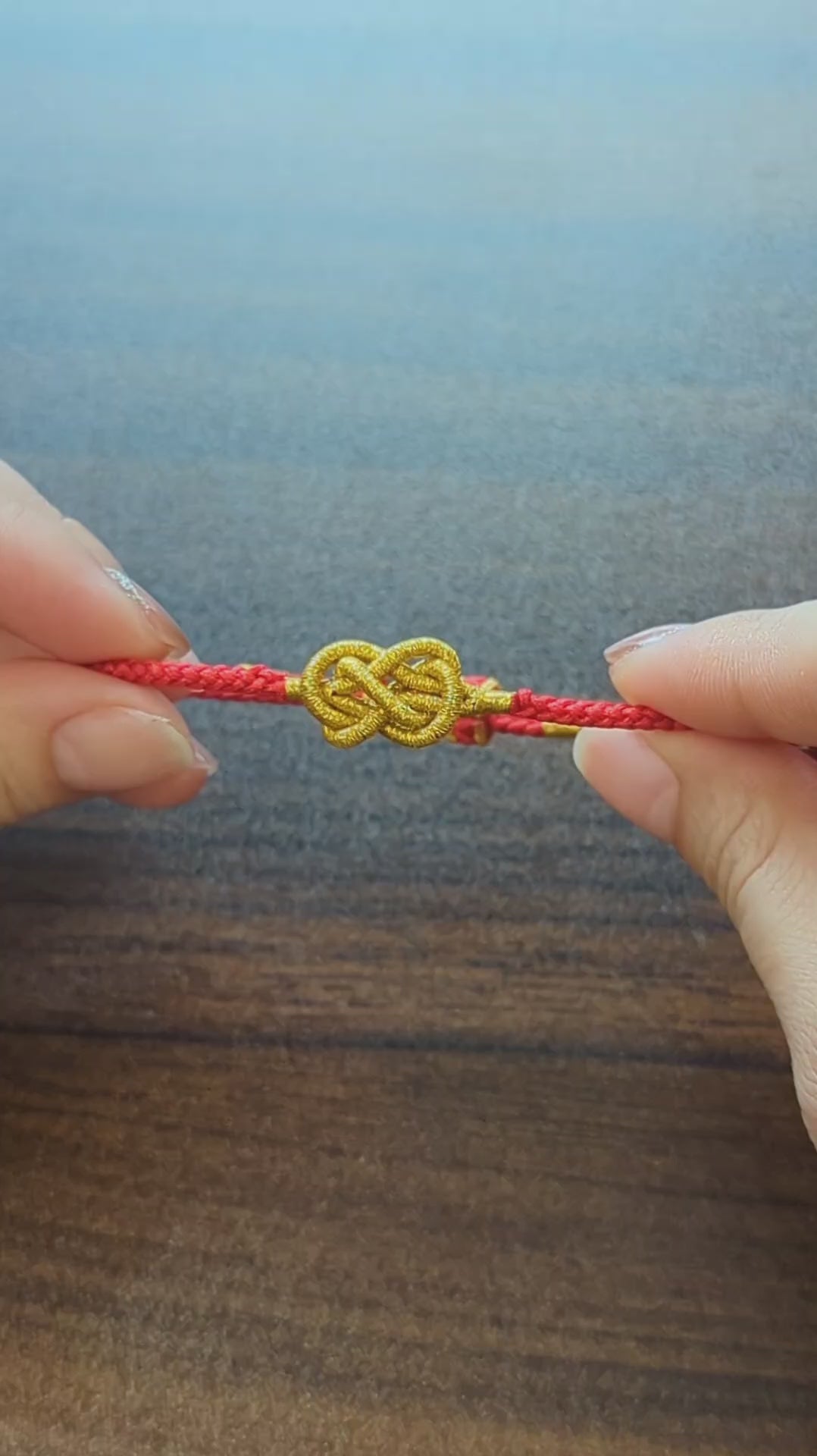 ORIENTAL VIBE: Hand-Crafted Ping An Knot Red Bracelet | Blessings of Peace & Protection