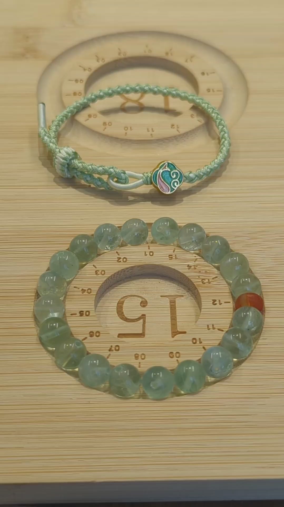 ORIENTAL VIBE | Pure Brightness "Serene Spring" Hand-Woven Dragon Scale Bracelet with Single-Loop Clasp Ends, Adjustable