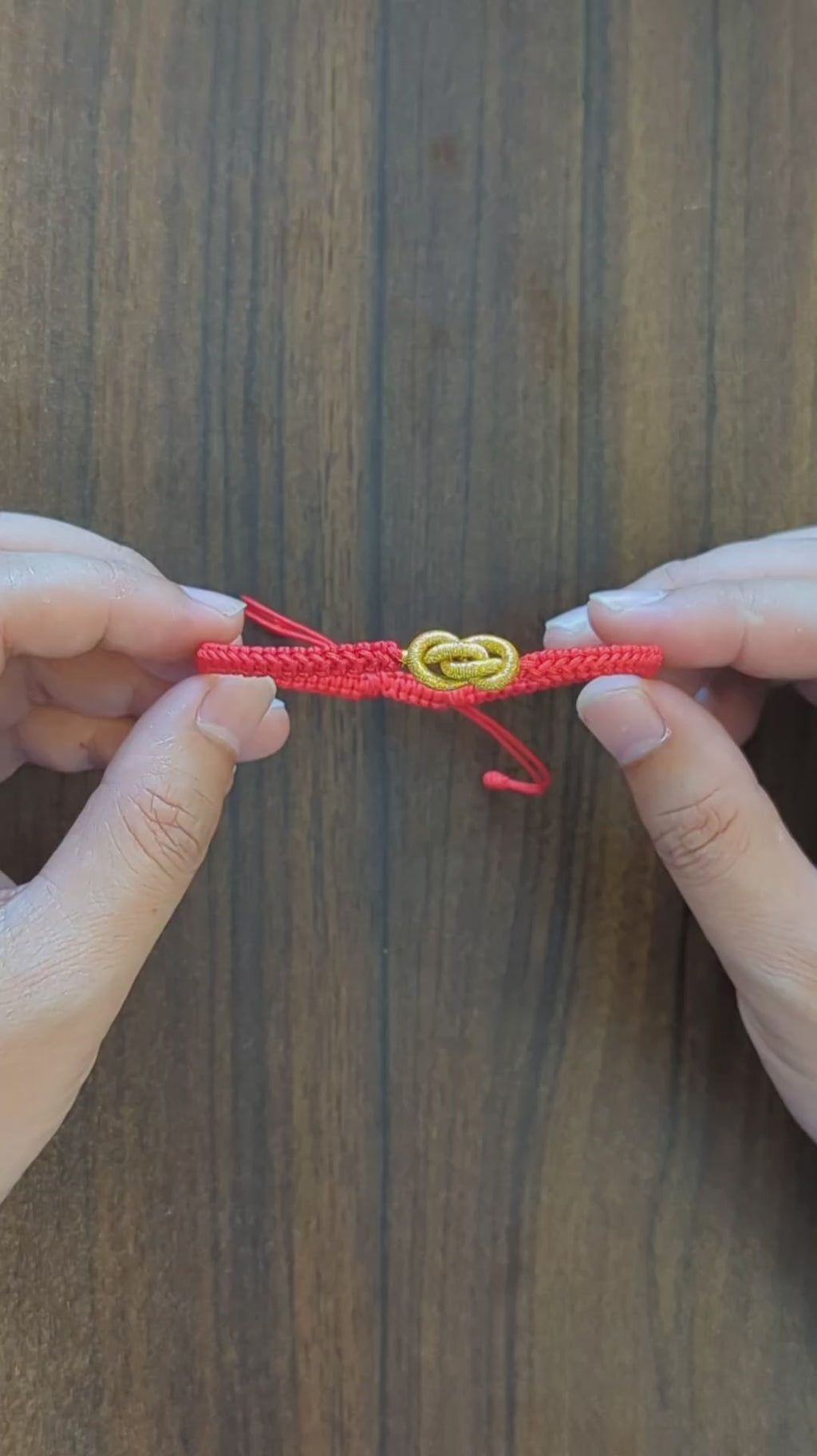 ORIENTAL VIBE: "Yuan Bao" Wealth & Prosperity Hand-Woven Red Bracelet