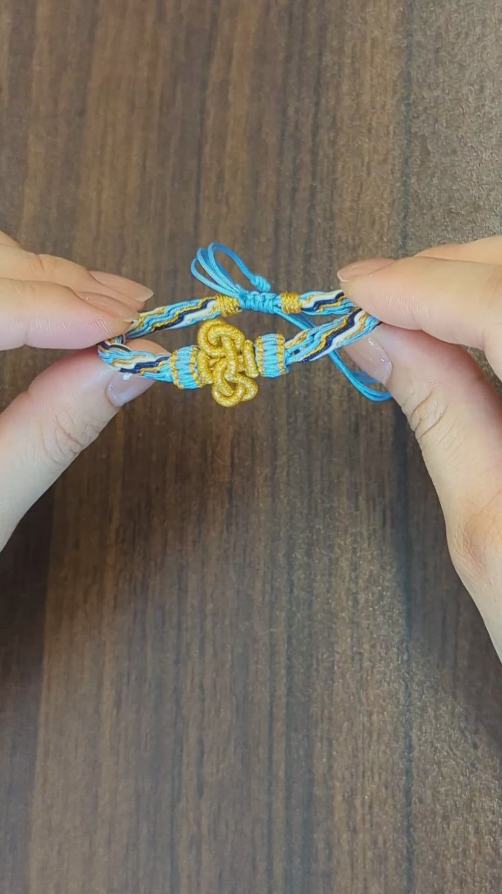 ORIENTAL VIBE "Water Element · Agile Flow" Lion Dance Series - Handwoven Samsara Bracelet
