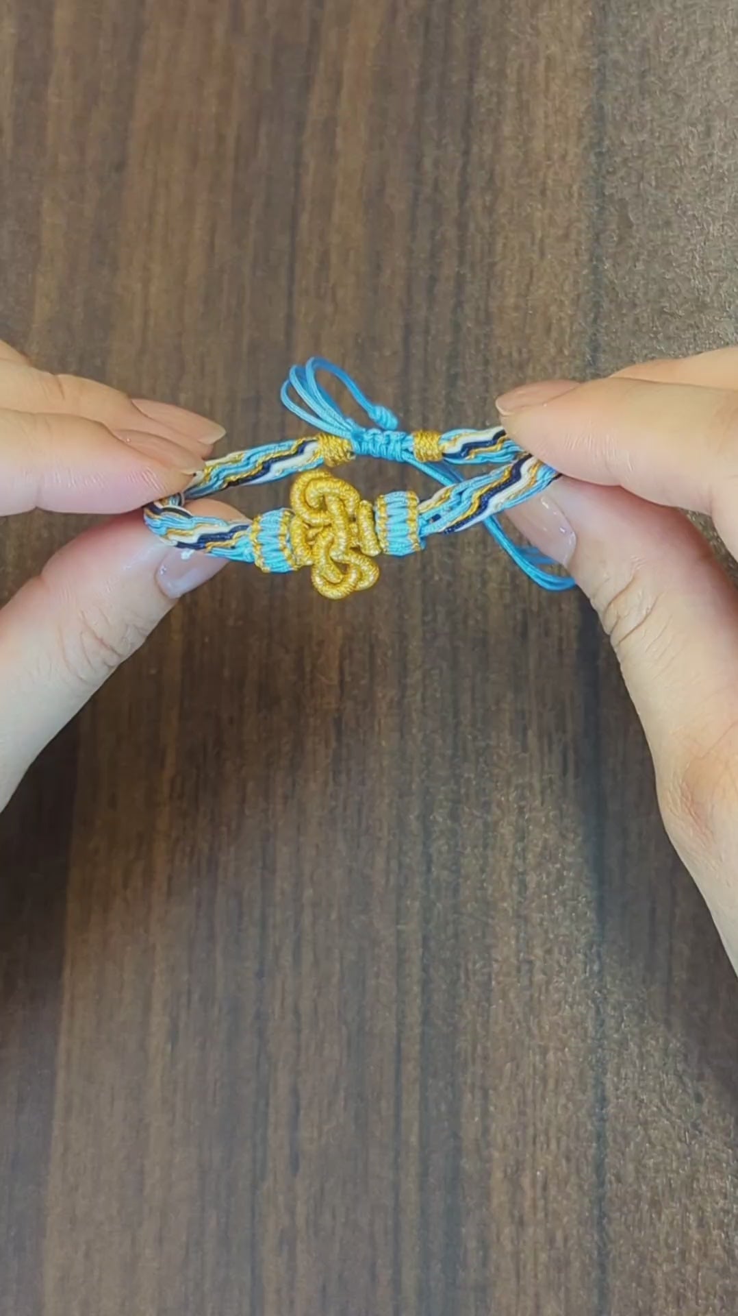 ORIENTAL VIBE "Water Element · Agile Flow" Lion Dance Series - Handwoven Samsara Bracelet